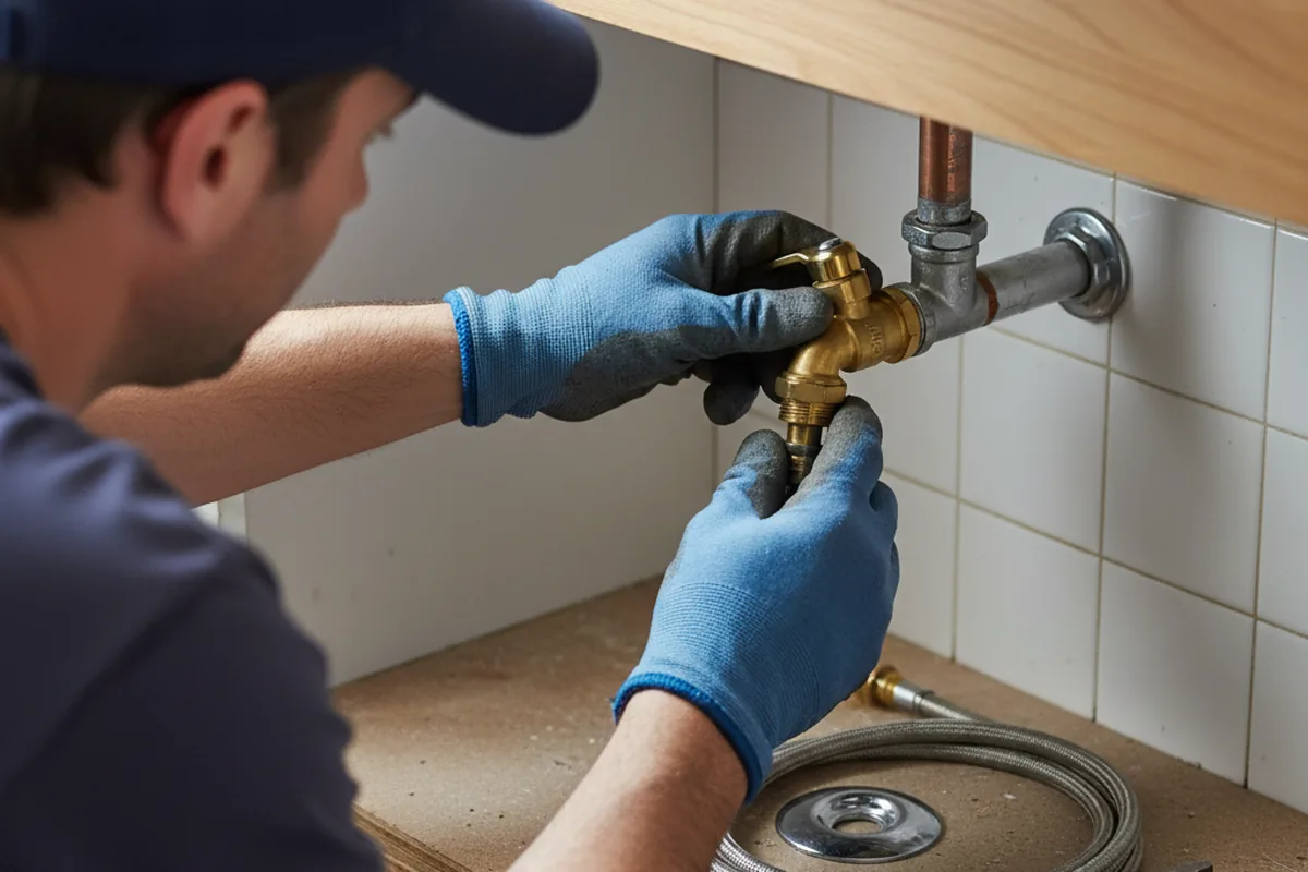 Shutoff valve and fitting work during Repiping in Flint Hill